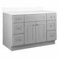 thumbnail image 5 of Design House Brookings 48" x 22" Ready to Assemble Solid Wood 6-Drawer Bath Vanity Cabinet, Sherwin Williams® Gray, 5 of 19