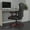 Black LeatherSoft, variant on Merrick Lane Black High Back Faux Leather Tufted Home Office Chair With Height Adjustment And 360° Swivel
