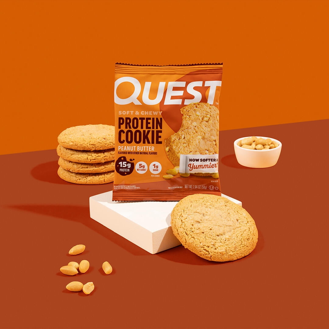Quest Protein Cookie, Peanut Butter, 15g Protein, 12 Ct
