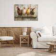 thumbnail image 3 of Stupell Industries Chickens In A Row Animals Painting Wrapped Canvas Art Print Wall Art, 36 x 24, 3 of 8