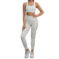 thumbnail image 2 of INSPIRE CHIC Women's High Waisted Leggings Tummy Control Cycling Running Workout Pants XL Beige, 2 of 5
