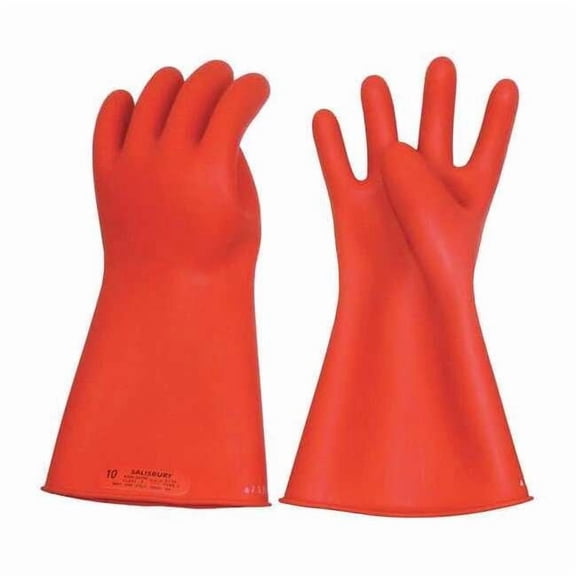 Salisbury Elec. Insulating Gloves,Type I,8-1/2,PR1 E011R/8H