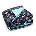 thumbnail image 4 of Justice Pouvoir à la Paisible Ensemble de Douillette Réversible pour Lit 2 Places/Grand avec 2 Couvre-oreillers Standard et un Sac Réutilisable en Prime, 100% Polyester, 4 of 7