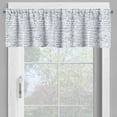 thumbnail image 4 of Ambesonne Modern Valance & Curtain, Student Geometry, 55"x45", Dark Purple and White, 4 of 7
