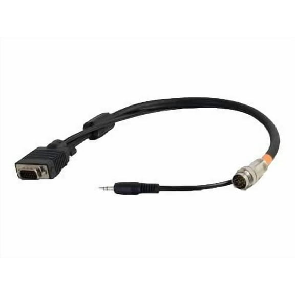 C2G RapidRun VGA (HD15)   3.5mm Flying Lead - video / audio cable - VGA / audio - 1.5 ft