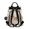 thumbnail image 2 of FORMRS Women's Travel Backpack Purse Anti-Theft Hidden Pockets Casual Shoulder Bag, Light Red Flowers, 2 of 7