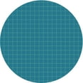 thumbnail image 1 of Ahgly Company Machine Washable Indoor Round Transitional Blue Area Rugs, 8' Round, 1 of 7