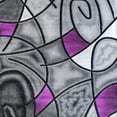 thumbnail image 7 of Masada Rugs Modern Contemporary Area Rug, Purple Grey Black (6 Feet X 9 Feet), 7 of 7