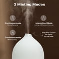 thumbnail image 2 of Behome 100ML Ceramic Essential Oil Diffuser, Ultrasonic Diffuser with 7-Color LED Lights, Scent Diffuser with Timer & Auto Shut-Off, for Home, Office, Yoga, 2 of 8