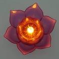 thumbnail image 2 of facefd LED Lotus Lamp Floating Water Wishing Artificial Candle Lights Purple, 2 of 9
