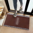 thumbnail image 2 of Brown Silver Football Pattern Door Rugs,Washable Non Slip Door Mats Indoor,Decorative Door Mats,Entry Mat Indoor for Entrance,Bedroom,Kitchen,Bathroom,16"x24", 2 of 6