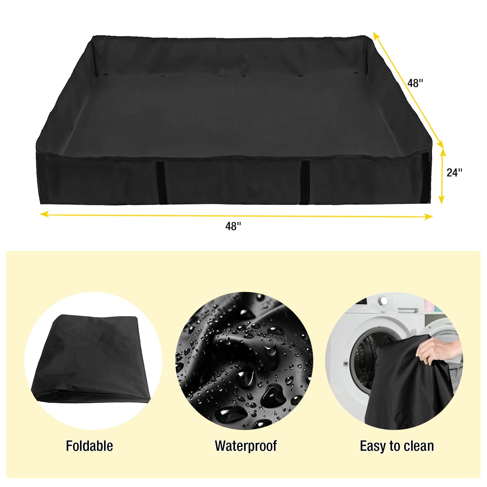 Aivituvin Pet Playpen Rabbit Playpen Indoor Small Animal Rabbit Run Extension Guinea Pig Cage with Waterproof Floor Liner