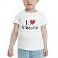 thumbnail image 2 of I Love Pittsburgh Funny Toddler T-Shirts for Boys Girls (White, Youth L), 2 of 5