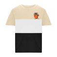 thumbnail image 3 of Mens Casual Pantalones Cortos Cuello Redondo Patchwork Impresión Suéter Blusa de Fitness, Camisetas para Hombre, 3 of 4