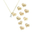 thumbnail image 3 of Delight Jewelry Silver-tone Stethoscope - Large Goldtone Lil Sister Heart Charm Necklace, 17.5"+2" Extender, 3 of 5