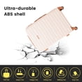 thumbnail image 2 of Hardside Luggage Sets 3 Piece, Hardshell Suitcase TSA Lock Spinner Wheel with Travel Duffle Bag and 4 Packing Cube.Beige, 2 of 9