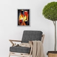 thumbnail image 2 of Cubist Candles Flames Surrealist Still Life Oil Painting Artwork Framed Wall Art Print A4, 2 of 4