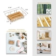 thumbnail image 3 of Evideco French Home Goods Bamboo Oak Bamboo and Metal Wire Soap Dishes, 3 of 6