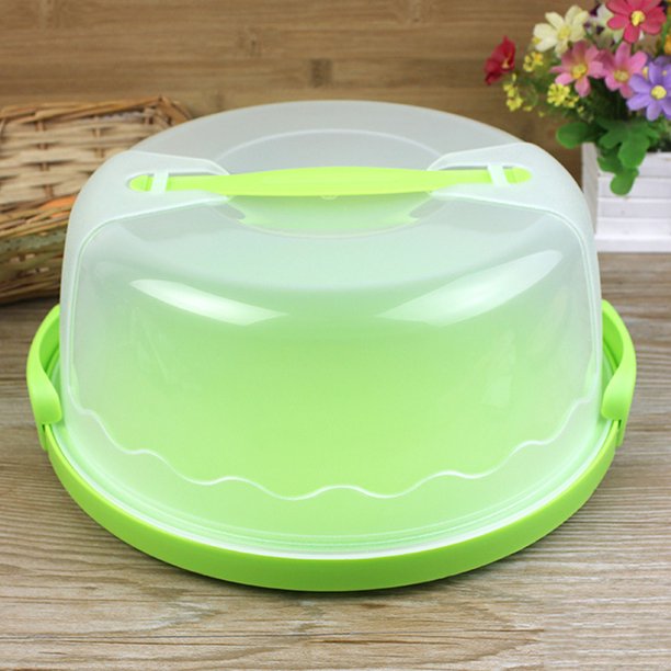 10 Large Round Cake Carrier Airtight Container Random Color Walmart