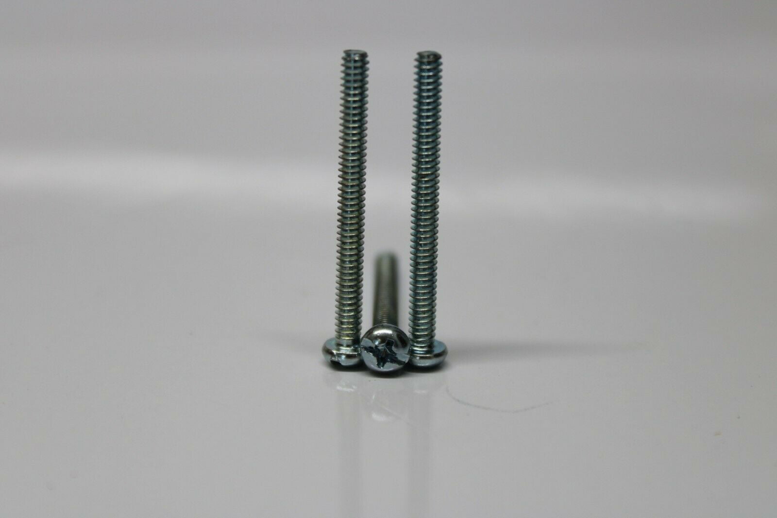 Combo round Head Zinc Plated Machine Screw 5-Pack #6-32 X 2 In 