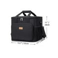 thumbnail image 5 of MoreFarther Insulated Adults Lunch Bag Box for Women Men, Oxford Cloth, 15L, Black, 5 of 12