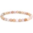 thumbnail image 1 of Bracelet Extensible Perles Rondes 6mm Opale Péruvienne Rose Naturelle 7 Pouces Unisexe, 1 of 3