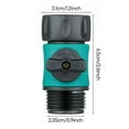 4Pcs Garden Hose Connect Water Hose Turn Off Garden Hose Connector
