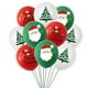 thumbnail image 3 of 15 globos navideños, globos navideños de látex de 12 pulgadas, globos de árbol de Navidad rojos, verdes y blancos a granel JAMW Sencillez, 3 of 4