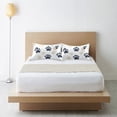 thumbnail image 6 of Yayeee Pillowcase Standard Size Set of 2 Satin Wrinkle Resistant Pillow Case, Black Cat Paw, 6 of 7