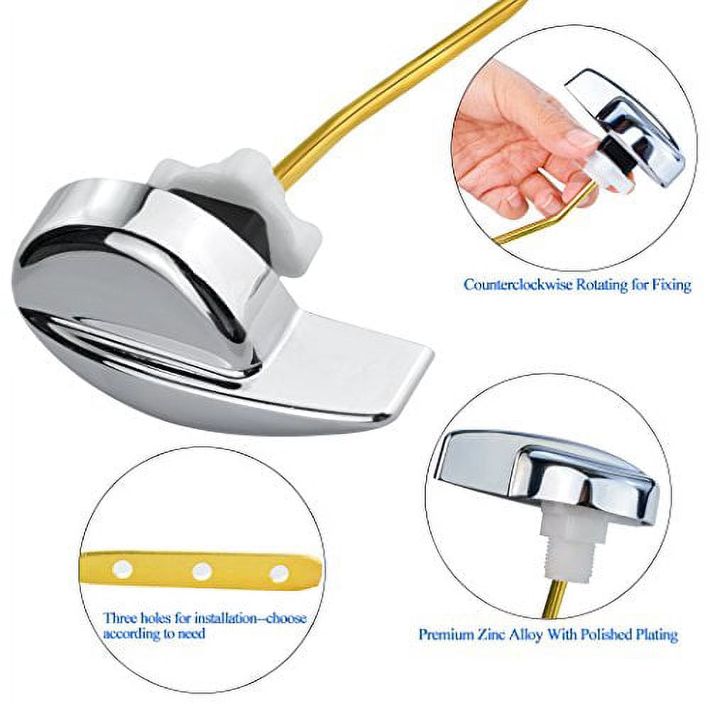 Jmkcoz Angle Fitting Side Mount Toilet Flush Lever Handle for TOTO 