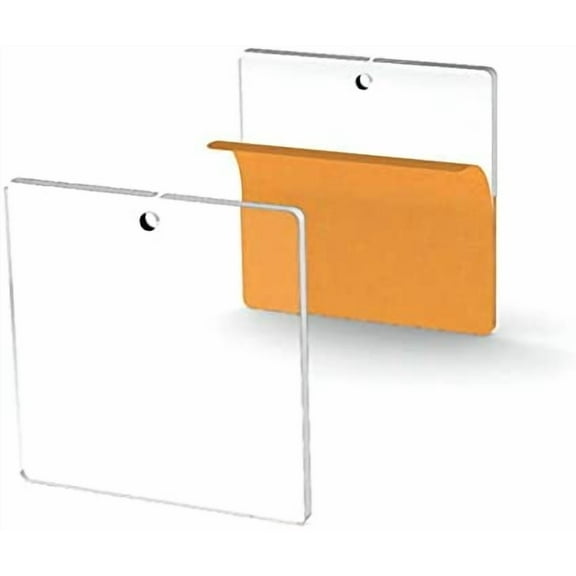 50 Acrylic Square Clear with Hole 1/8" Thick (Select Size) (2")
