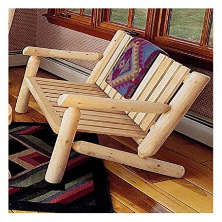 UPC 779711000066 product image for Garden or Indoor Log Bench in Light Cedar, 4 ft. | upcitemdb.com