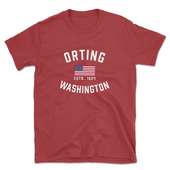 Orting Washington Patriot Men's Cotton T-Shirt