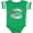 Football Green and White, variant on Inktastic Happy Easter with Cross and Flowers Boys or Girls Baby Bodysuit