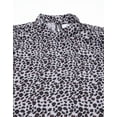 thumbnail image 4 of Moomaya Womens Printed Top, Ban Collar Long Cuff Sleeves Top, 4 of 9