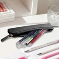 thumbnail image 6 of Under $1 Pencil Case, Slim Faux Leather Zippered Pen Pouch, Compact Stationery Organizer for College Office Daily Use by PALIFEUR, 6 of 7