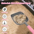 thumbnail image 3 of Sturdy Stainless Steel Cat Litter Scoop with Reinforced Comfort Handle, Heavy Duty Scoop with Double Mesh Design, Pink, 3 of 9