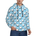 thumbnail image 2 of Uemuo Golf Balls 1 Pattern Men's Hoodie - Casual Pullover Hoodie with Kangaroo Pocket, Stylish Hooded Sweatshirt for Everyday Wear-X-Large, 2 of 7