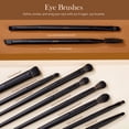 thumbnail image 4 of Set de brochas de maquillaje Jessup T336, 14 piezas, fibra sintética negra, 4 of 8