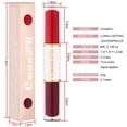 thumbnail image 4 of Xihbxyly Brillo Labial de Doble Punta, Labial Hidratante de Alta Pigmentación, Acabado Brillante Que Fija El Color, Protección Antimanchas Resistente, Ideal para Uso Diario, Ocasiones Especiales y Re, 4 of 4