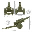 thumbnail image 3 of Obús Toy BMC Classic Marx US Howitzers OD Green, 3 unidades, para hombre del ejército, 3 of 8