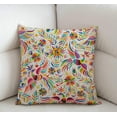 thumbnail image 2 of Mexican Floral Decorations Pillow Cover Ethnic Art Birds and Paisley Flowers Farmhouse Decor Throw Pillow Cases Cushion Cover 18 x 18 Inch Home Decoration, 2 of 5