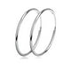 thumbnail image 1 of Hoop Earrings Sterling Silver Polished Round Circle Endless Earrings Diameter 20,30,40,50,60,70,80mm Ref: 4225, 1 of 5