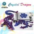 thumbnail image 3 of Dragon Toy Dak Haan 30 dragón grande de cristal impreso en 3D, 3 of 7