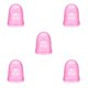 thumbnail image 3 of Injueey Puntas de los dedos de guitarra de silicona Protectores de dedos Resistente al desgaste Púas protectoras huecas multicolores Rosa XL 5Conjunto, 3 of 6