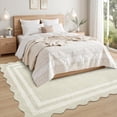 thumbnail image 7 of 5'x7' Neutral Beige Washable Modern Rug, 7 of 7