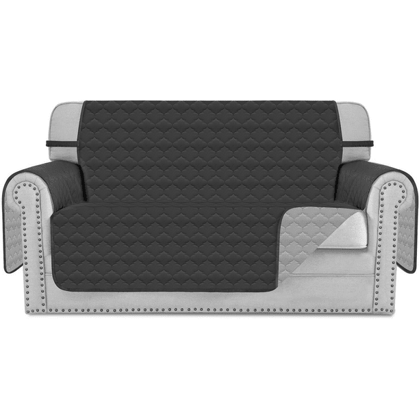 Couch Cover For Loveseat, Reversible Quilted Washable Slipcover Durable