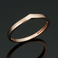 thumbnail image 5 of KoolJewelry 14k Rose Gold 3.25mm Chevron Midi Knuckle Thumb Stackable Ring, 5 of 6