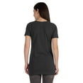 thumbnail image 4 of Inkmeso Long Length Notch Neck Top For Women Basic Cotton Tee Shirt w/ Pocket Patch Legging Top, 4 of 7