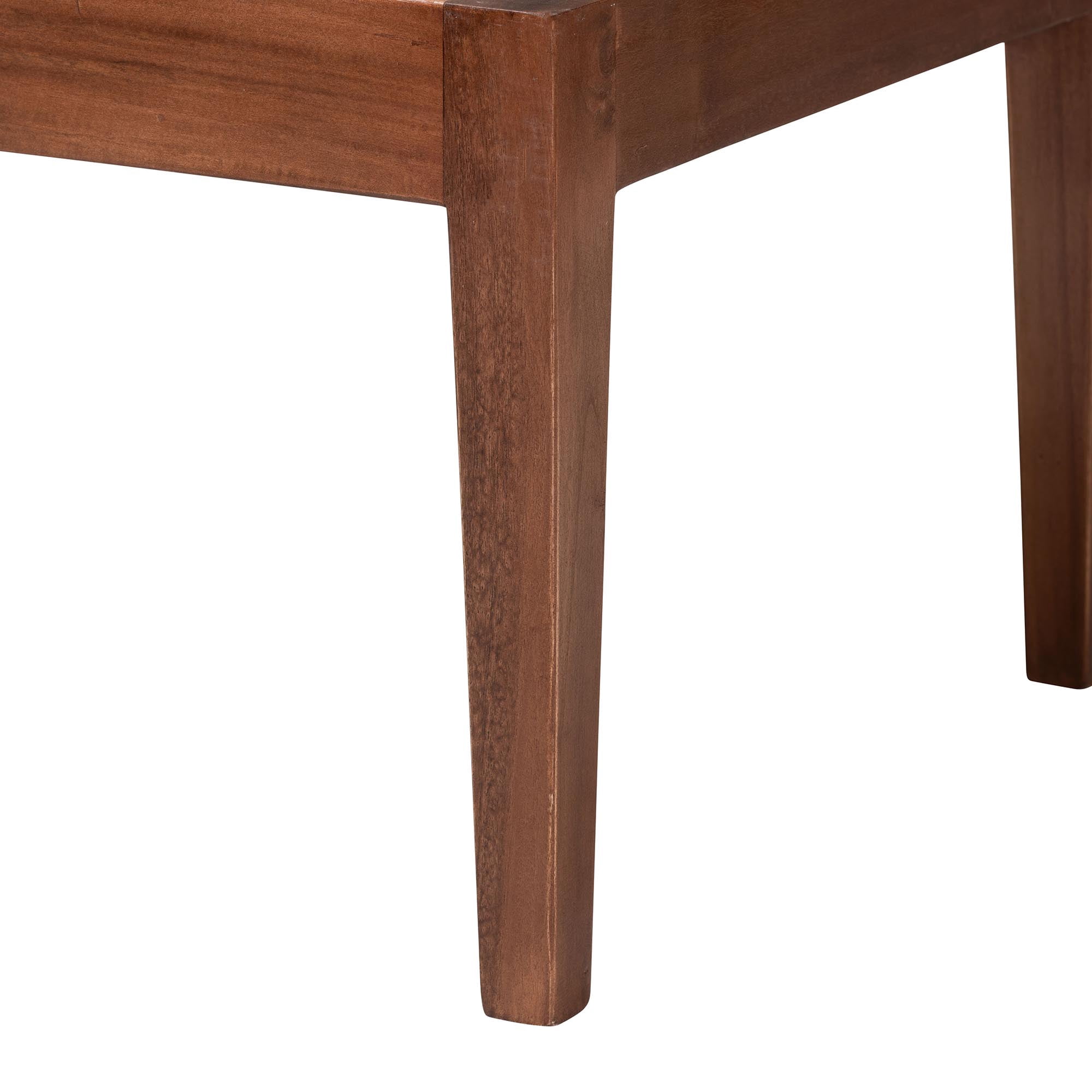Baxton Studio Tabanan Boho Dining Nook Banquette set, 2-Piece, Brown